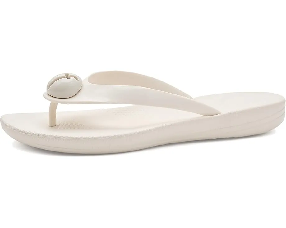 Шлепанцы iQushion Glossy Button FitFlop с резиновым верхом