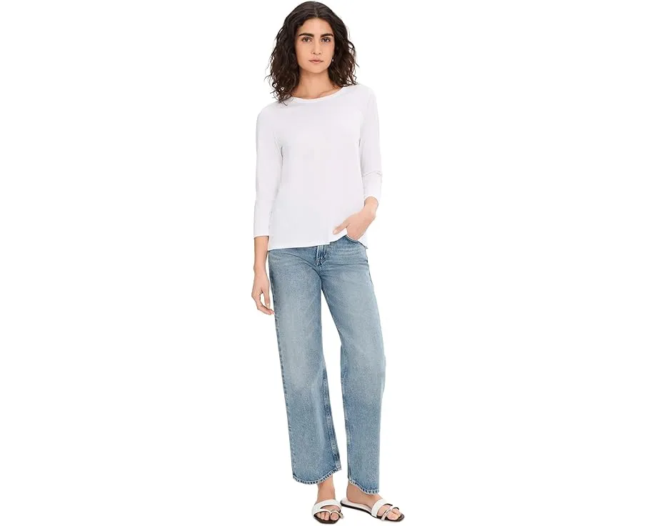 Футболка Eileen Fisher из органического пима хлопка с круглым вырезом