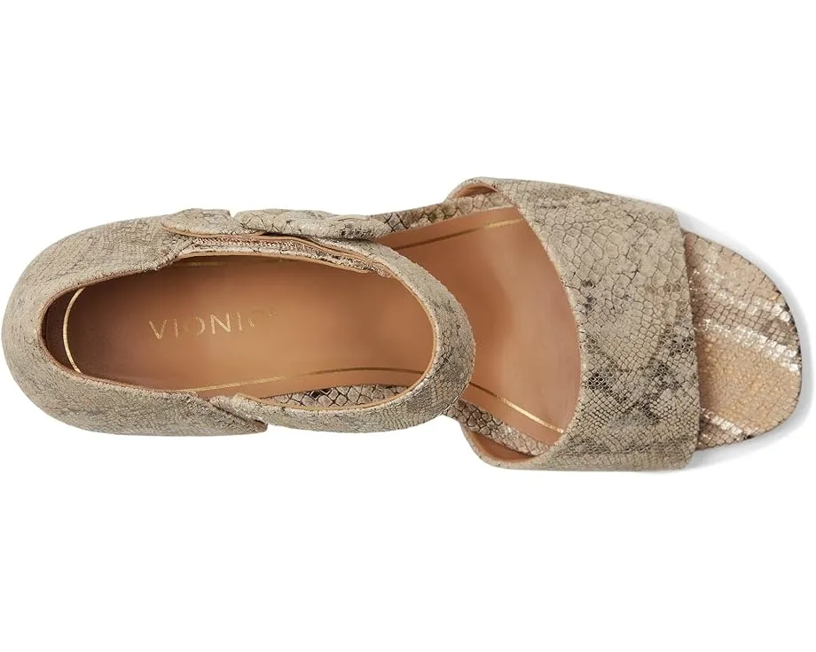 Сандалии VIONIC Chardonnay Ankle Straps на квадратном каблуке с поддержкой свода стопы