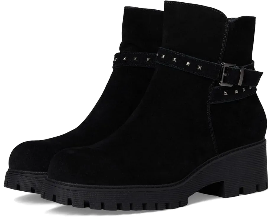 Ботильоны Kelson из мягкого нубука с меховой подкладкой и пряжкой