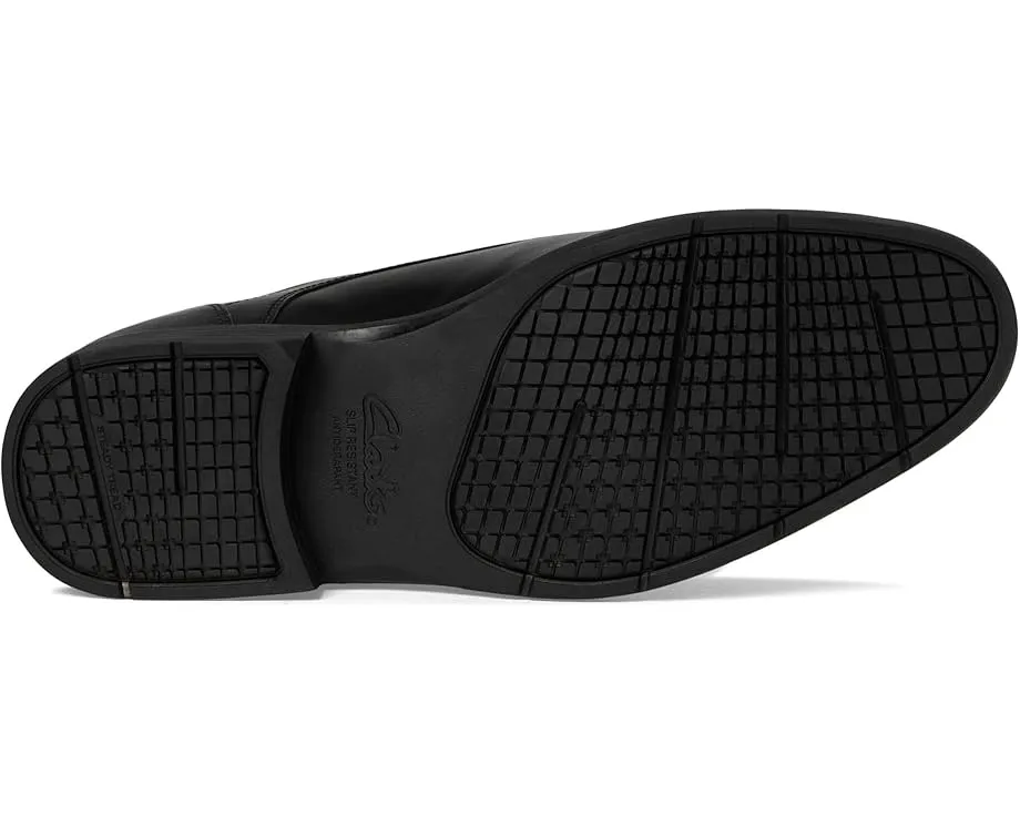 Туфли Clarks Steadwell Cap из махагоновой кожи с комфортной стелькой