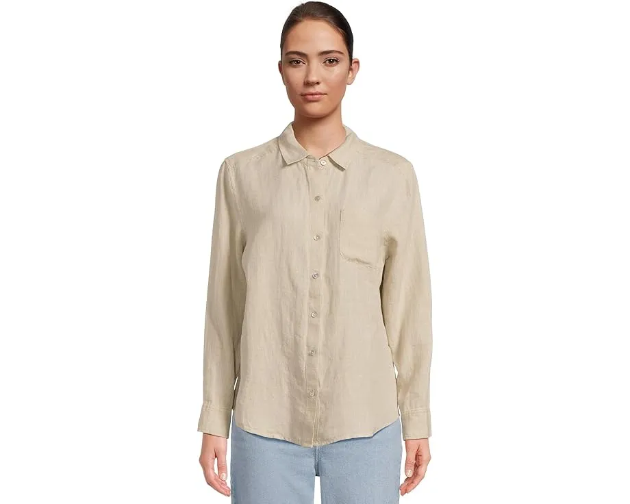 Расслабленная рубашка Tommy Bahama с длинным рукавом из льна для отдыха на побережье