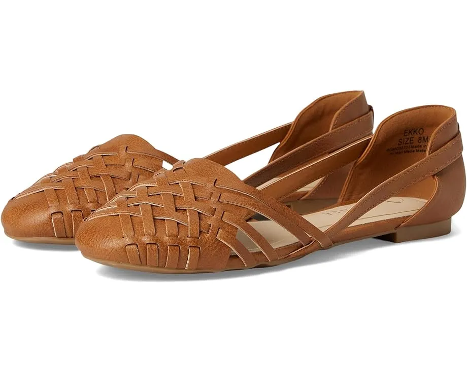 Балетки Ekko с плетеным узором и круглым носком Journee Collection