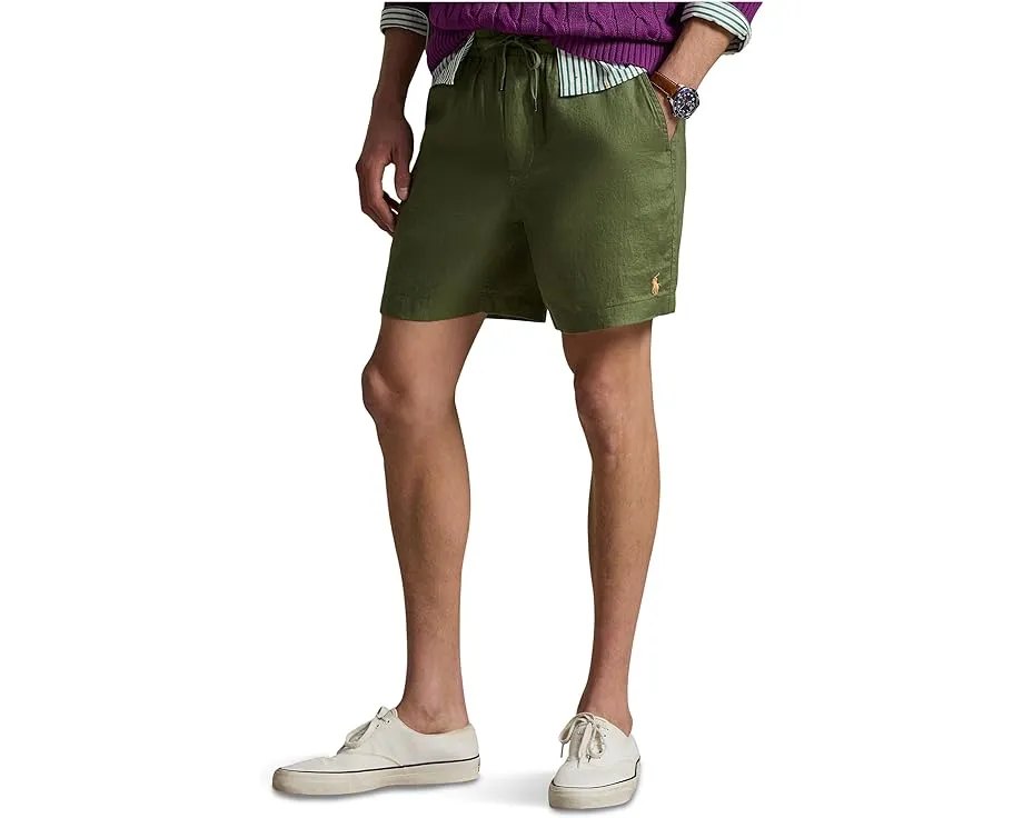 Шорты Polo Prepster из льна с длиной 15 см Polo Ralph Lauren