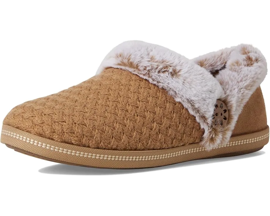 Тапочки SKECHERS Cozy Campfire Frosty Promise с веганским стеганым верхом из искусственного меха
