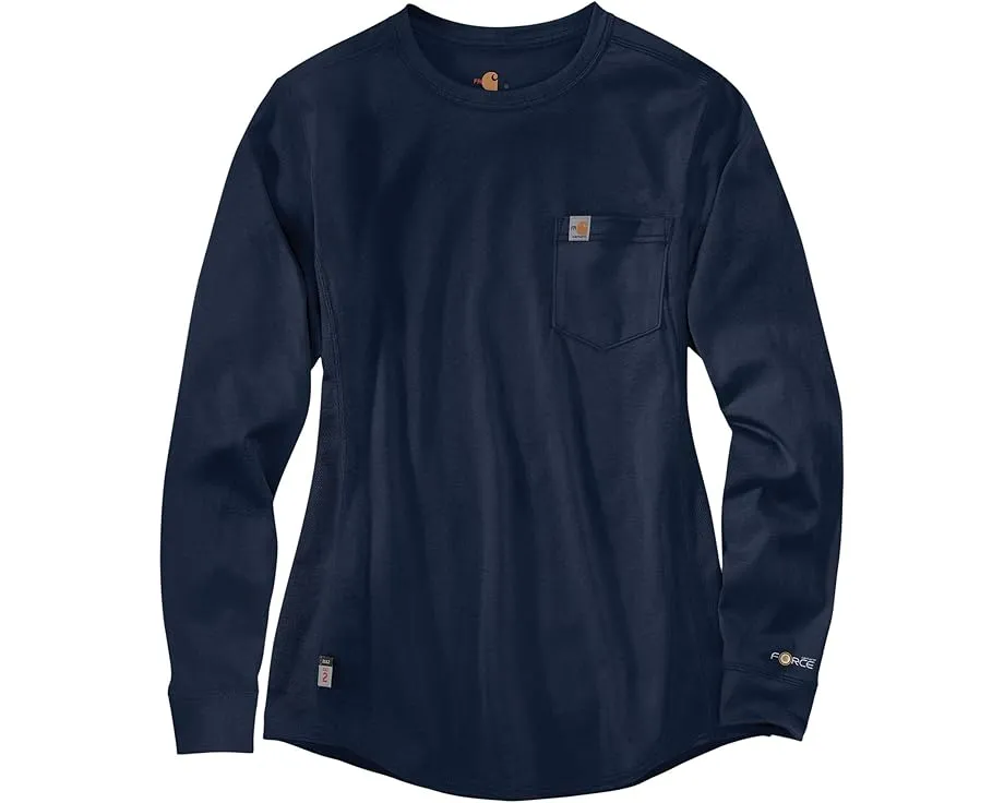 Carhartt Огнестойкая футболка Force Cotton с длинным рукавом и карманом