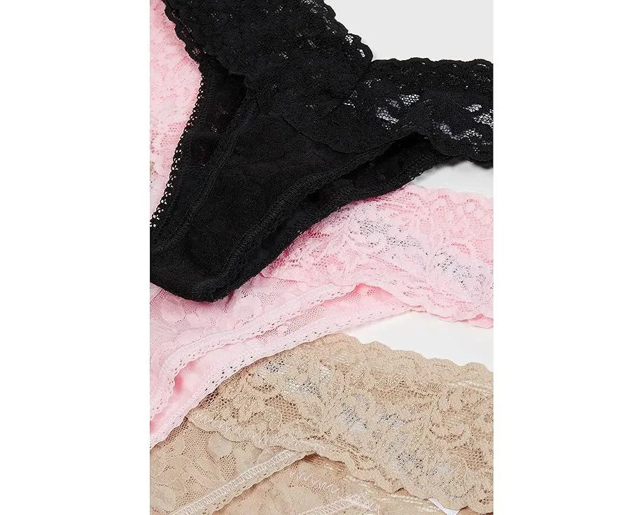 Трусы танга Hanky Panky Signature Lace Original Rise 3 шт