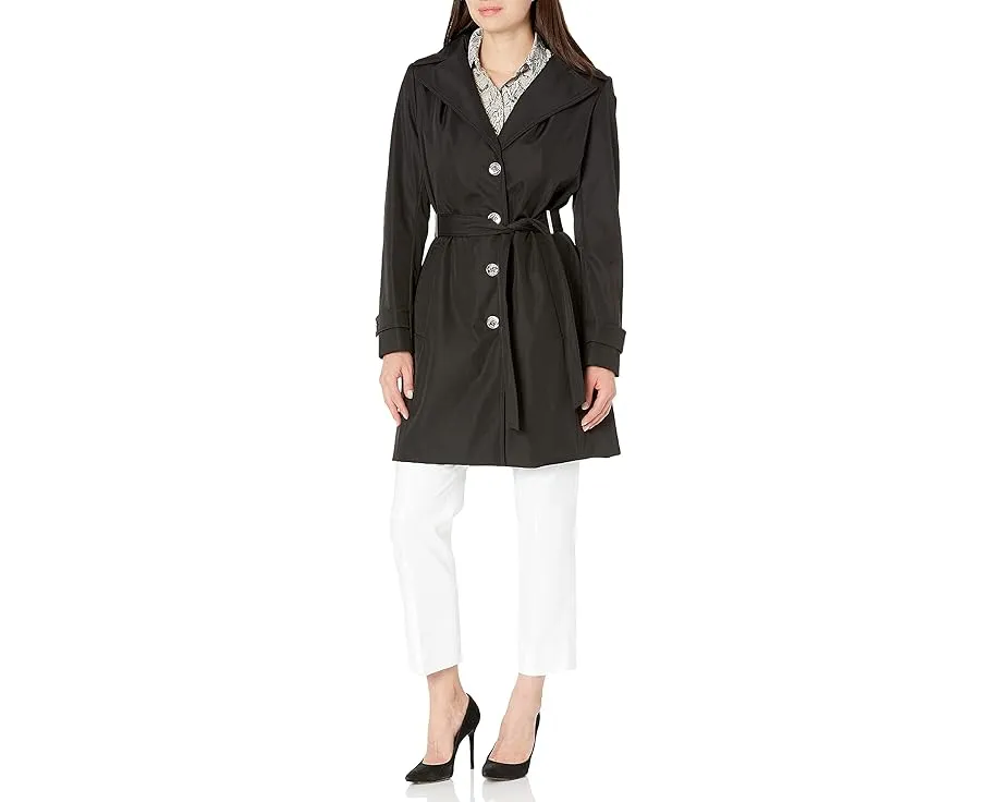 Куртка Calvin Klein дождевик с поясом и съемным капюшоном