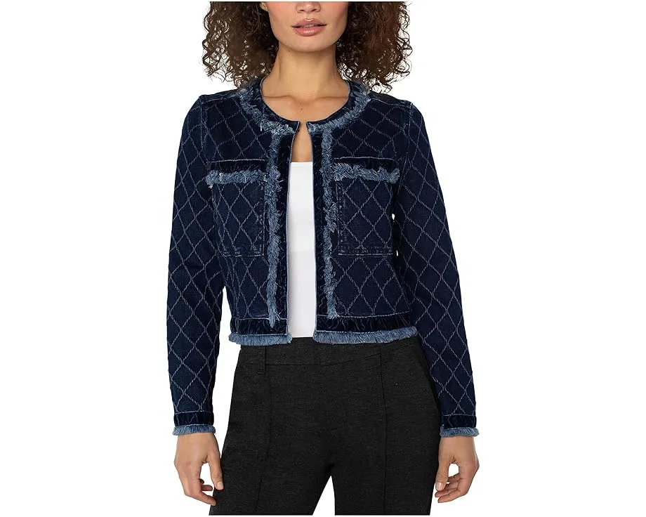 Куртка Liverpool Los Angeles с бахромой и отделкой из бархата