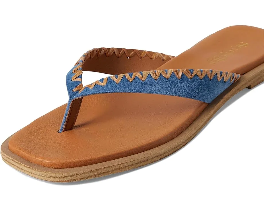 Сандалии Seychelles Island Breeze из замши с ремешками из рафии и мягкой стелькой