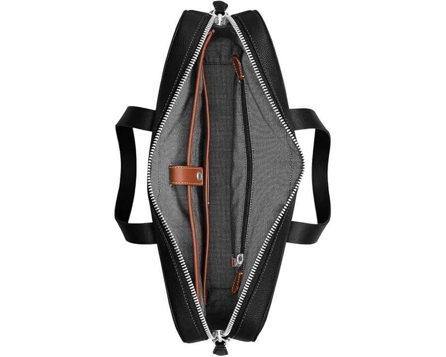 Портфель COACH Carlyle Brief Bag из полированной кожи с отделением для ноутбука