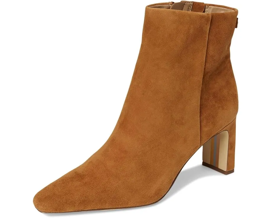 Ботильоны Saige Sam Edelman с архитектурным каблуком и застежкой-молнией