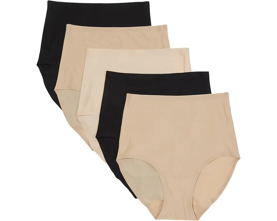 Набор из 5 трусиков Chantelle Soft Stretch с высокой посадкой и полным покрытием