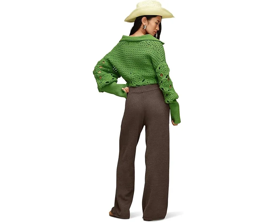 Широкие брюки Rosalie Pant Lite из легкой ткани Cozy Knit Lite с высокой талией