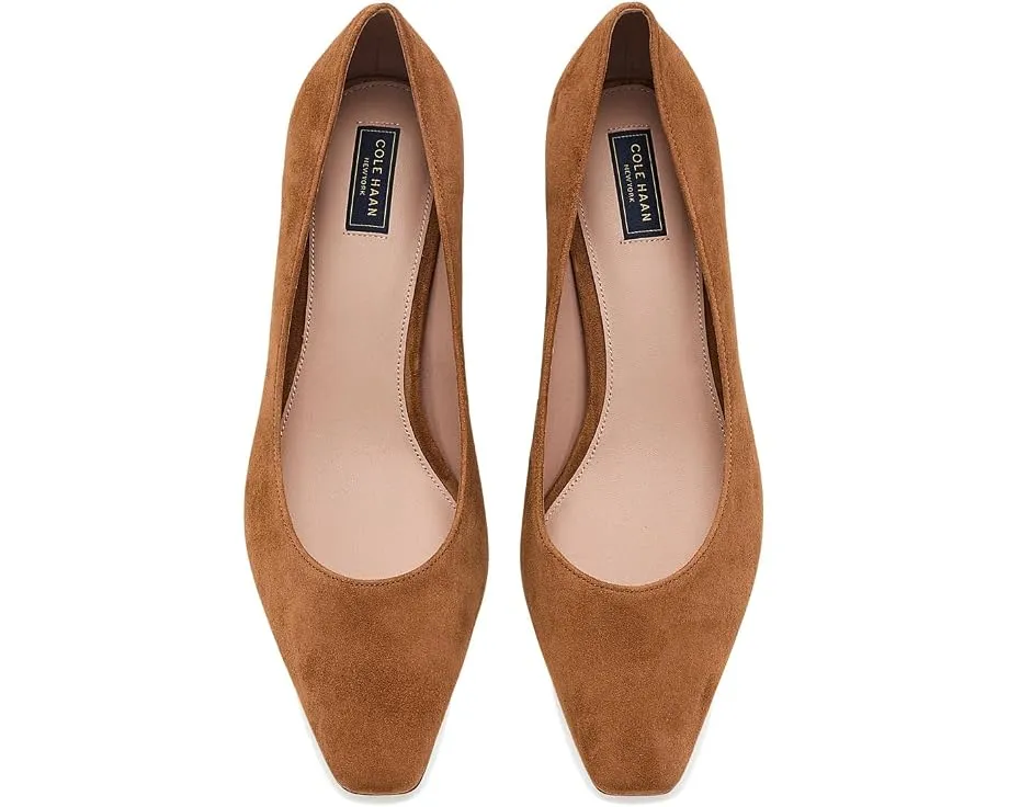 Туфли Cole Haan Blanche Pumps Tobacco на каблуке с замшевой отделкой