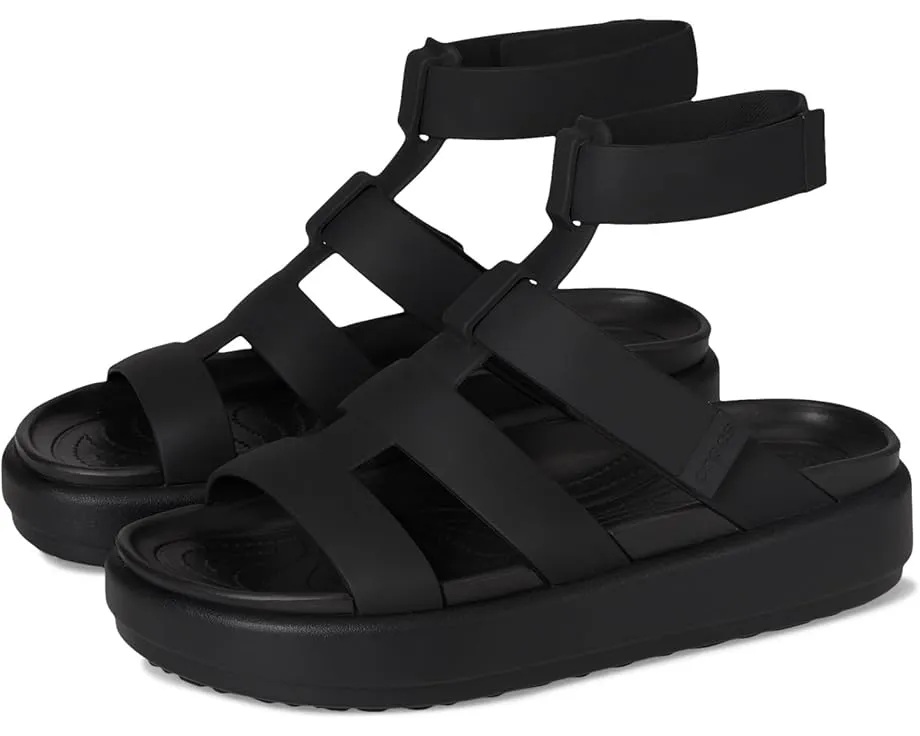 Crocs Сандалии Brooklyn Luxe Gladiator с застежкой на липучке