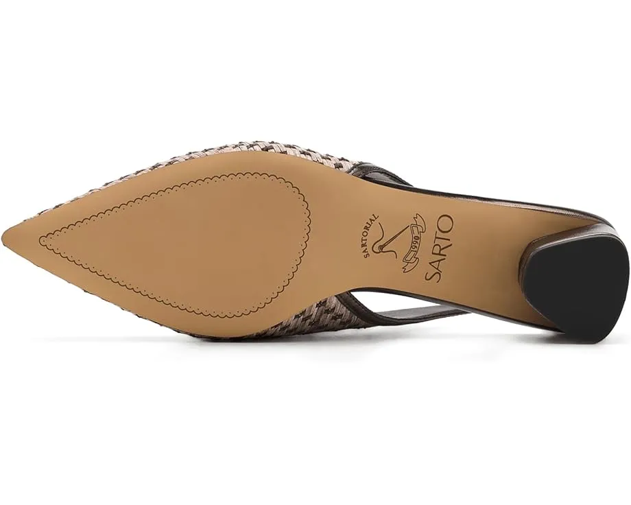 Лодочки A-Amelie 2 Slingback с текстильным верхом и острым носком