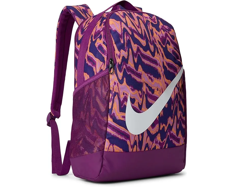 Nike Kids Рюкзак Brasilia All Over Print объемом 11 литров с цветочным принтом