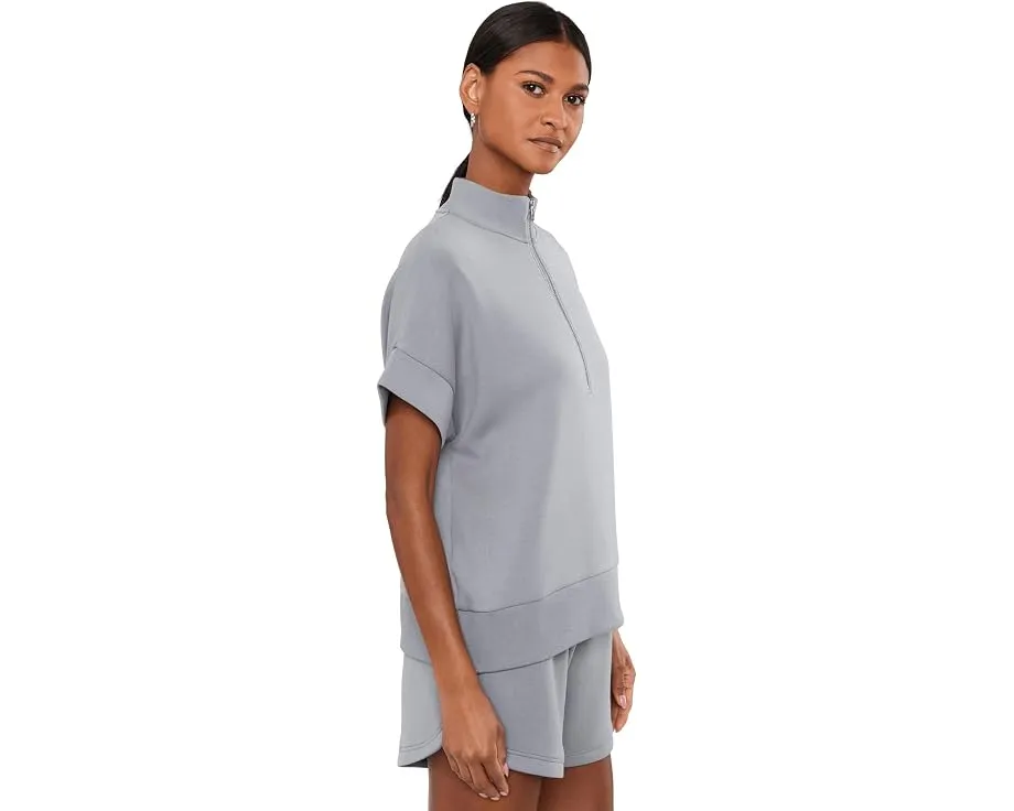 Свитшот Ritchie Short Sleeve от Varley с разрезным воротником и полузастежкой