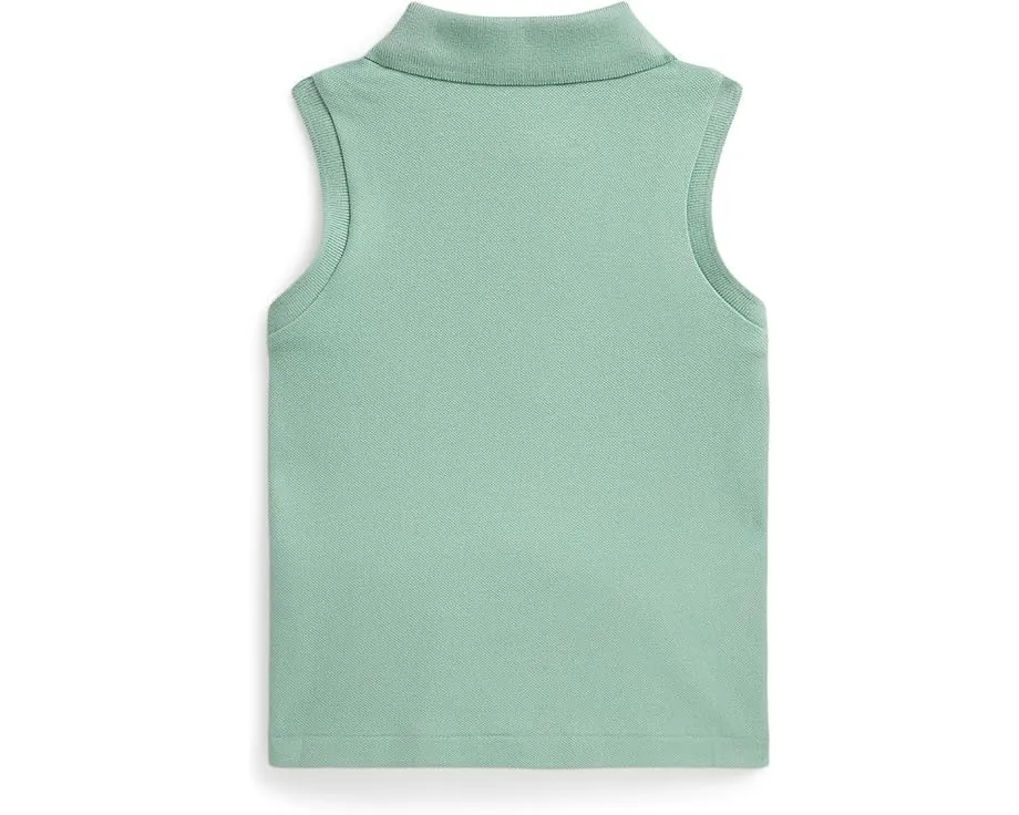 Polo Ralph Lauren Kids Поло без рукавов из стрейч-сетки для малышей и детей