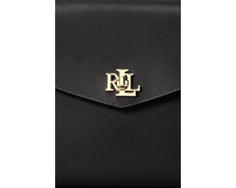 Lauren Ralph Lauren Кожаная сумка среднего размера Farrah с поворотным замком и съемным ремнем