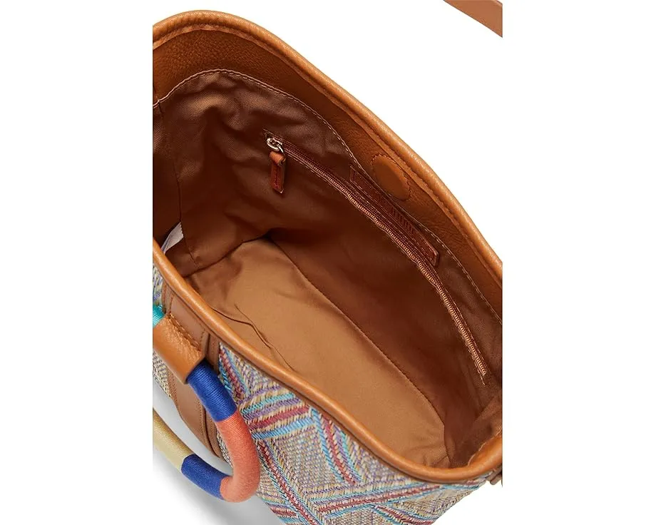 HOBO Luna Small Tote из рафии со съёмным ремнём для кроссбоди