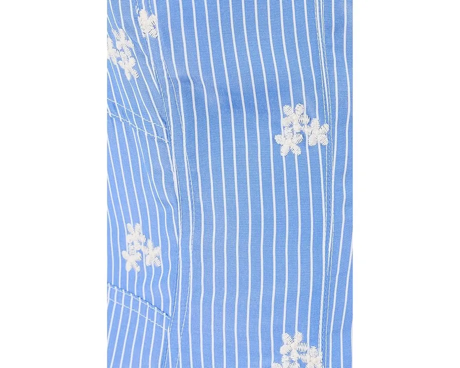 Миди-платье Avec Les Filles без рукавов с вырезом «сердечком» и вышивкой