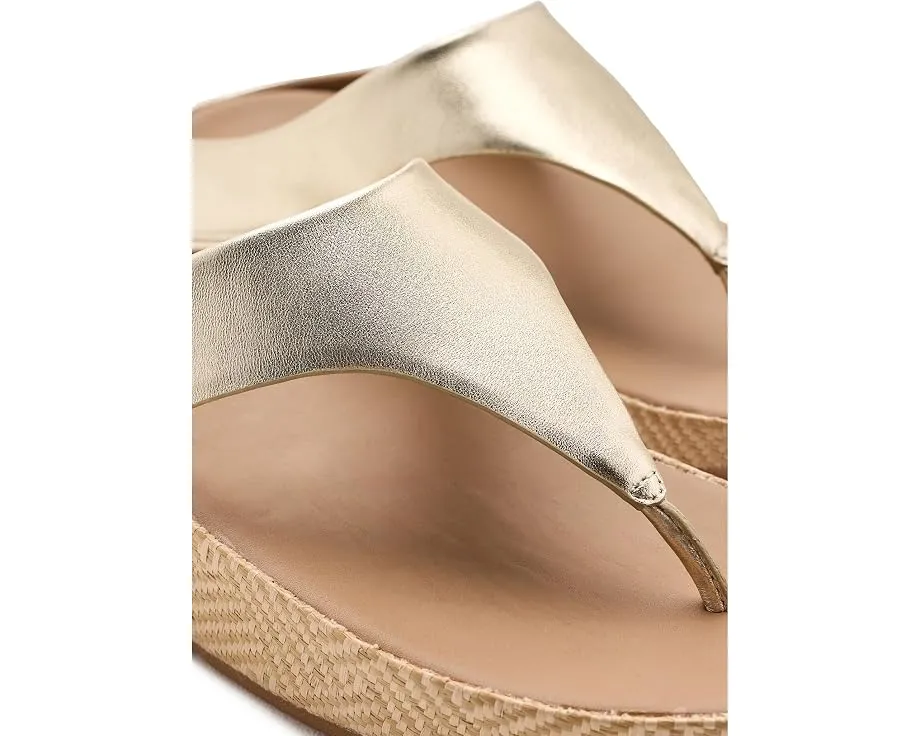 Сандалии FitFlop Lulu Lux с плетеным кожаным верхом и графичной подошвой