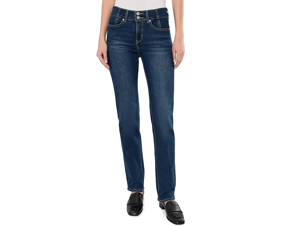 Джинсы Levi's 314 Corset Straight с корсетным поясом и прямым кроем