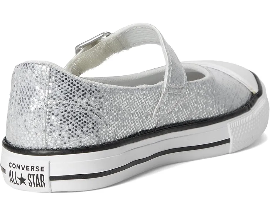Converse Kids туфли Mary Jane Chuck Taylor All Star Dainty с блестками и пряжкой