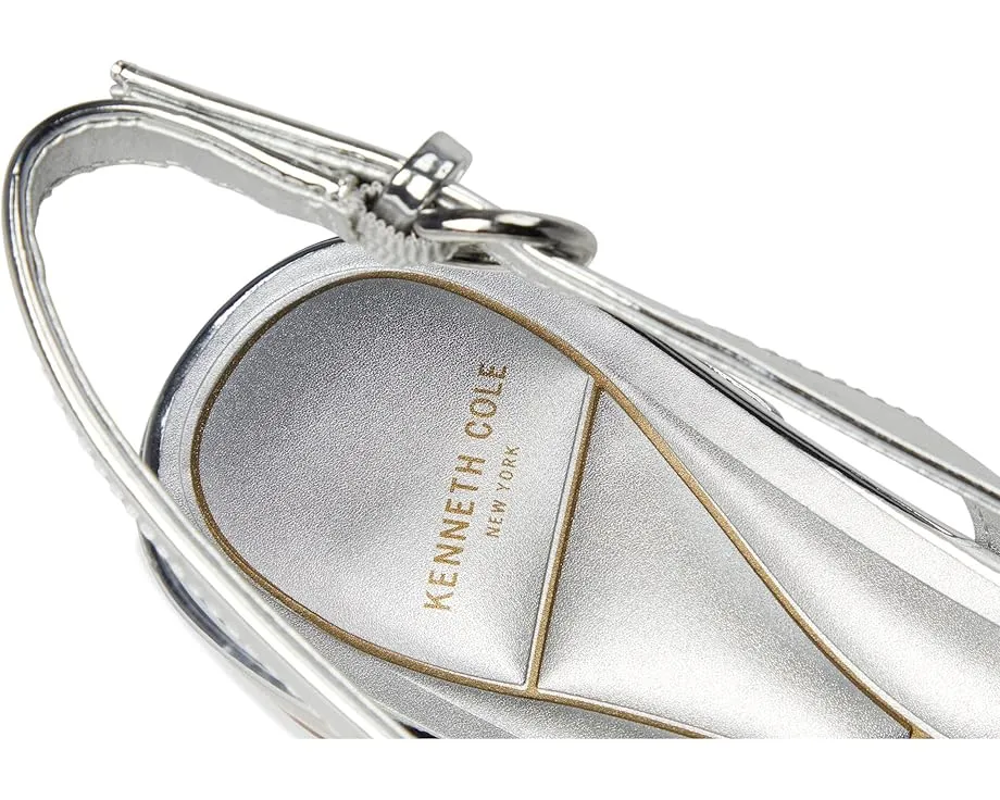 Босоножки Calabra с геометрической перфорацией на низком квадратном каблуке