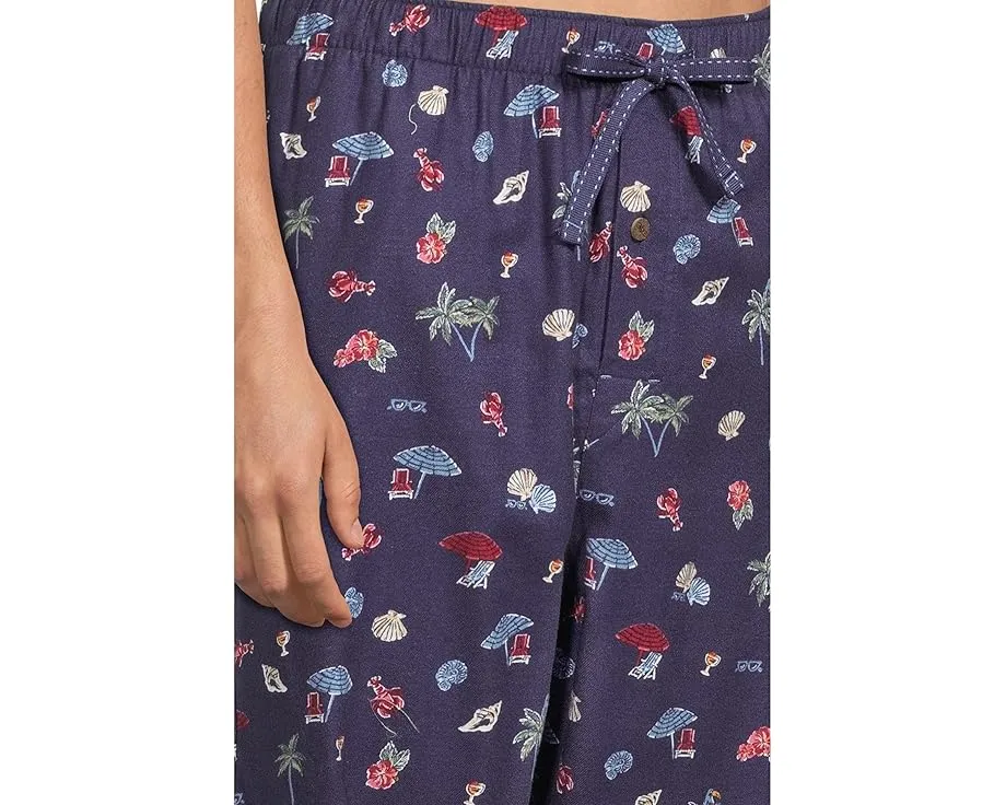 Пижамные брюки Tommy Bahama из фланели на резинке