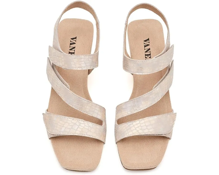 Босоножки Vaneli Creola на танкетке из пробки с застежкой на липучке