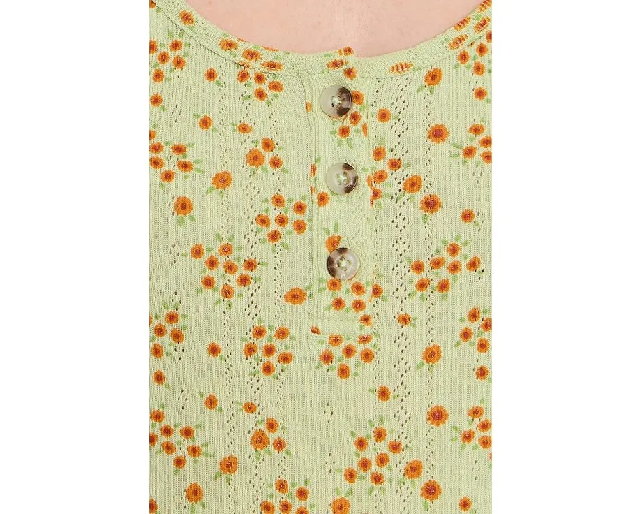 Майка Foothill Pointelle Henley Tank из органического хлопка и переработанного полиэстера Toad&Co