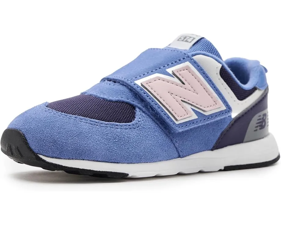 New Balance Kids 574 Bungee Lace первые кроссовки с липучкой