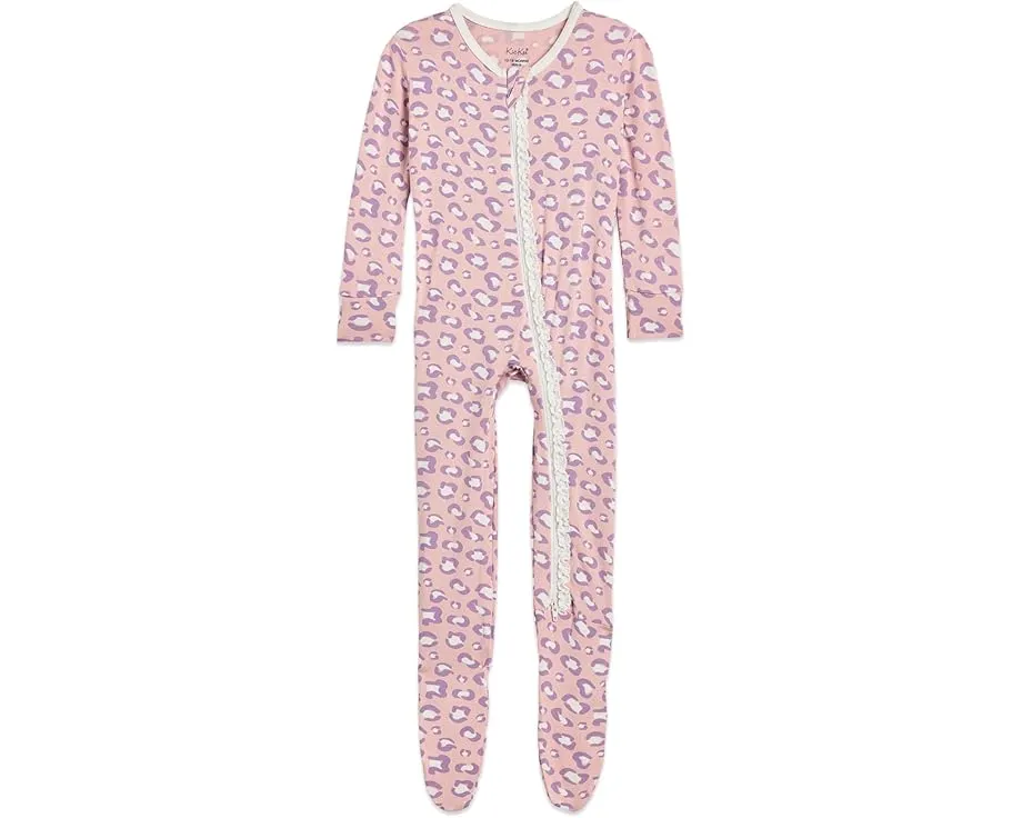 Комбинезон Kickee Pants Print Footie с двухсторонней молнией для младенцев