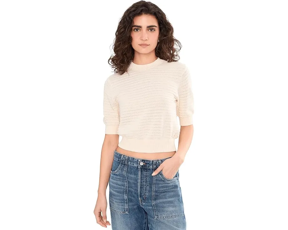 Футболка Madewell Ella с коротким рукавом и строчкой