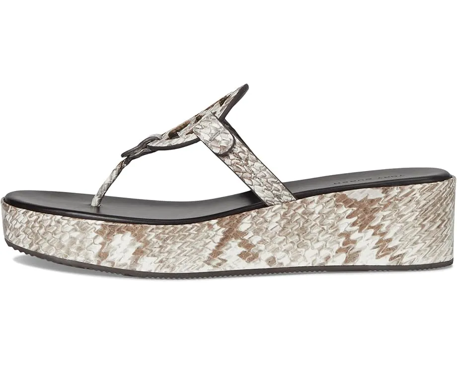 Босоножки Tory Burch Miller Wedge 25Mm на платформе с кожаным верхом