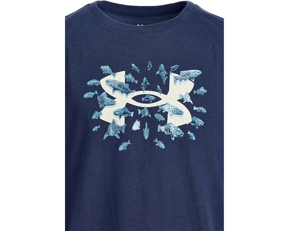 Футболка Under Armour Kids с веселым принтом рыбки и отводом влаги