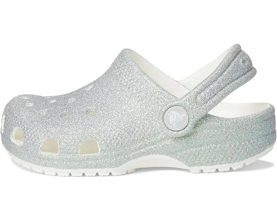 Crocs Classic Glitter Clogs блестящие сабо для малышей
