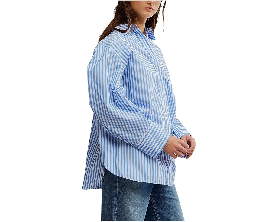 Рубашка Sabine в полоску с завышенной талией от Free People