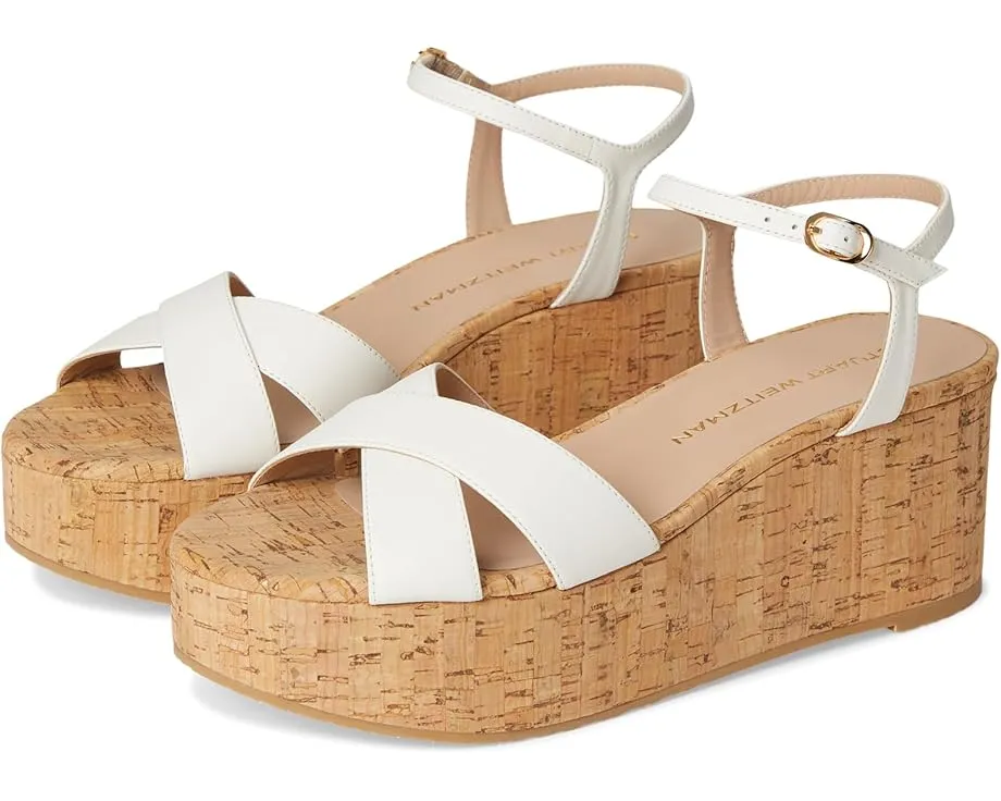 Сандалии Stuart Weitzman Dayna Wedge на платформе с открытым носком