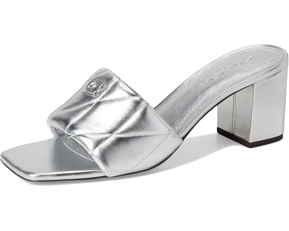 Сандалии COACH Holly на квадратном каблуке со стежкой и логотипом