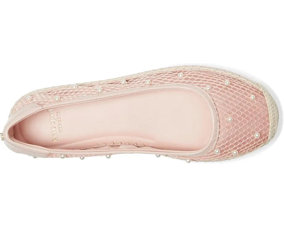 Балетки Kate Spade New York Pearl с жемчужным декором и сетчатым верхом