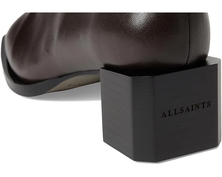 Ботильоны AllSaints Avril с квадратным носком и молнией сбоку