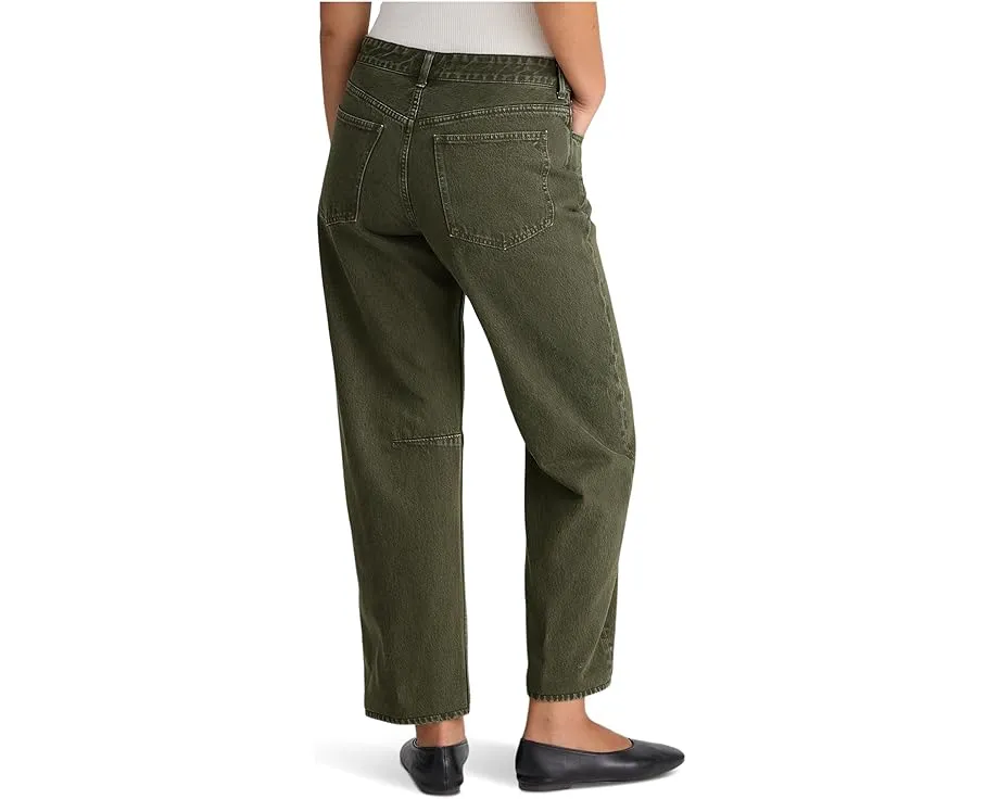 Джинсы Madewell Darted Barrel-Leg с расклешенным силуэтом в цвете Mossy Umber