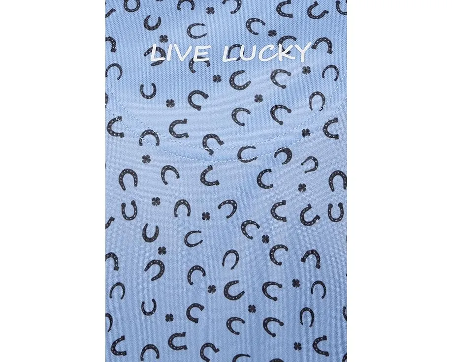 Поло Good Luck Polo с контрастной планкой и принтом Black Clover