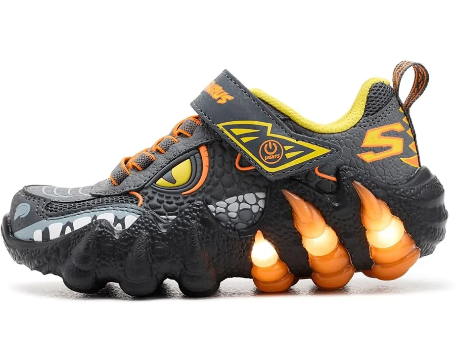 Детские светящиеся кроссовки Skechers Skech-O-Saurus Lights 2.0 с дизайном динозавра