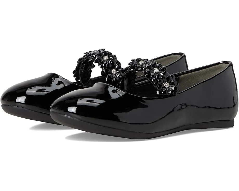 Балетки Rozy для девочек с эластичным ремешком и декором