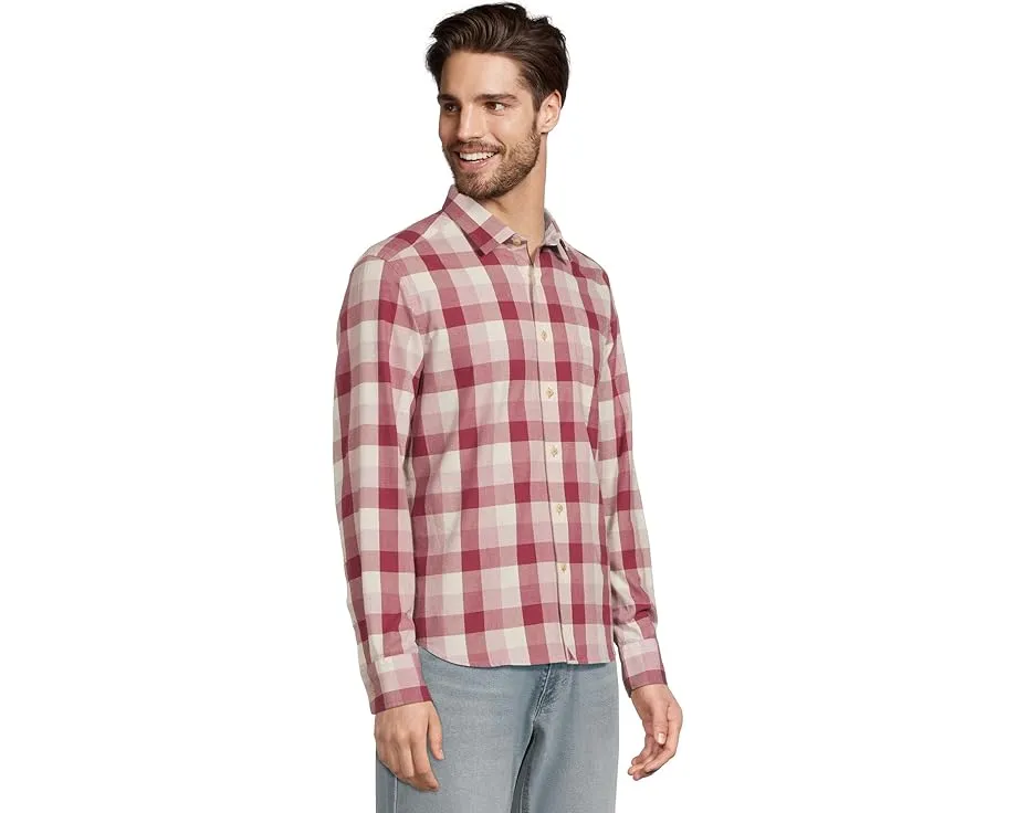 Фланелевая рубашка UNTUCKit Greenwald с длинным рукавом и клетчатым узором